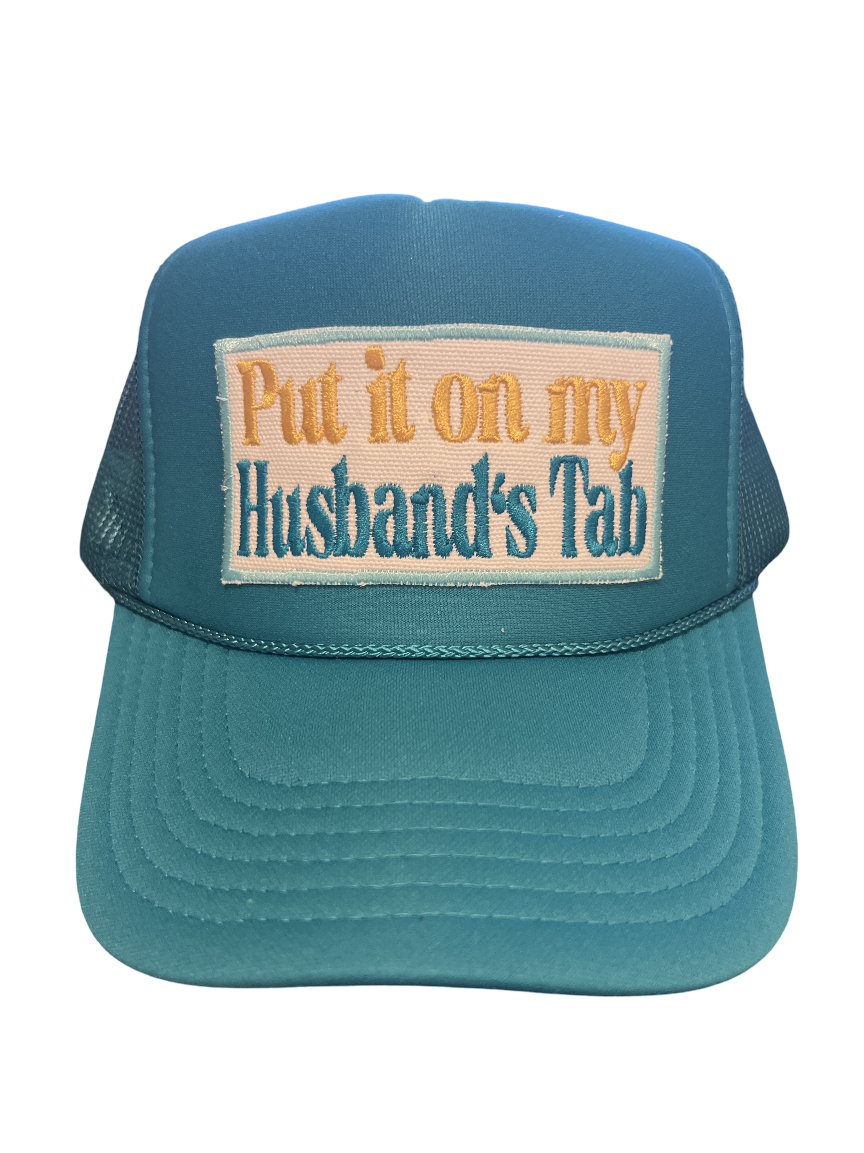 Trucker Hat Foam "Put It On My Husband's Tab"