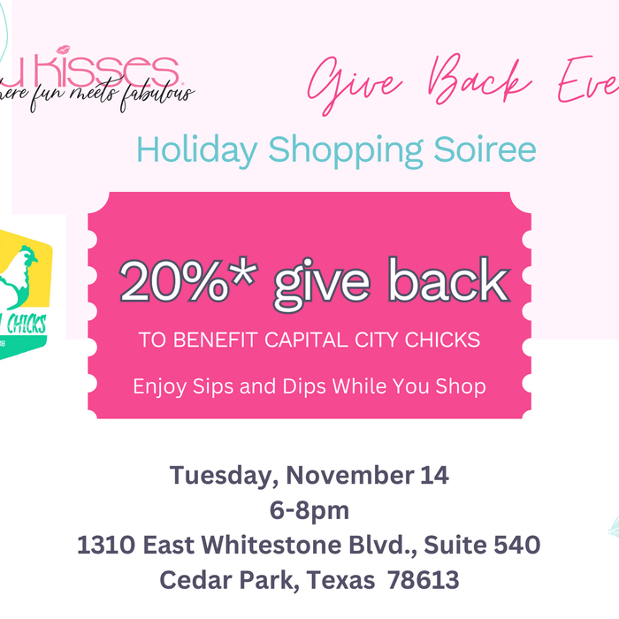 Give Back Event November 14 - Beau Kisses