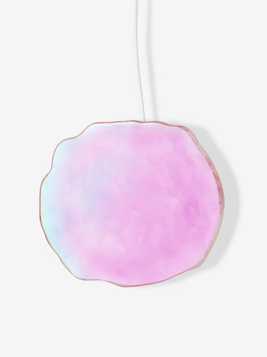 Wireless Charger Rose Quartz Crystal Holographic - Beau Kisses