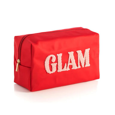 Cara Glam Cosmetic Pouch Red - Beau Kisses