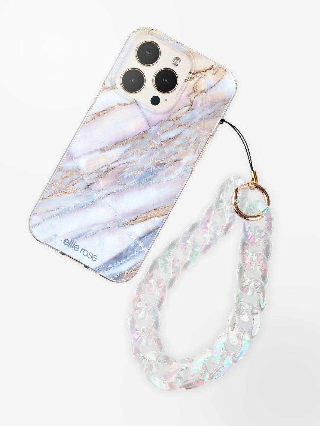 Phone Charm Clear Holographic