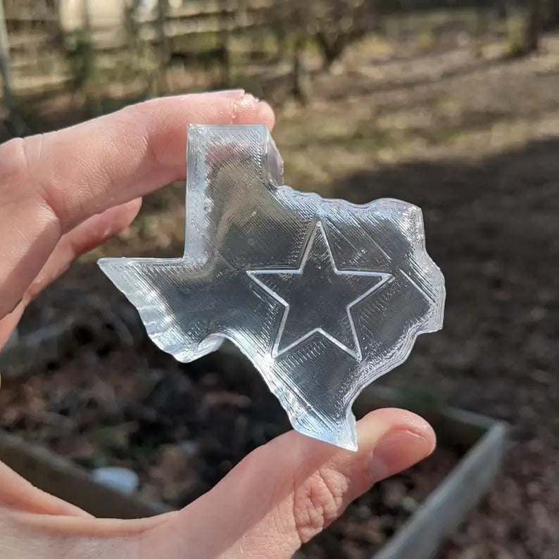 Texas State and Star Whiskey Ice Cube Tray