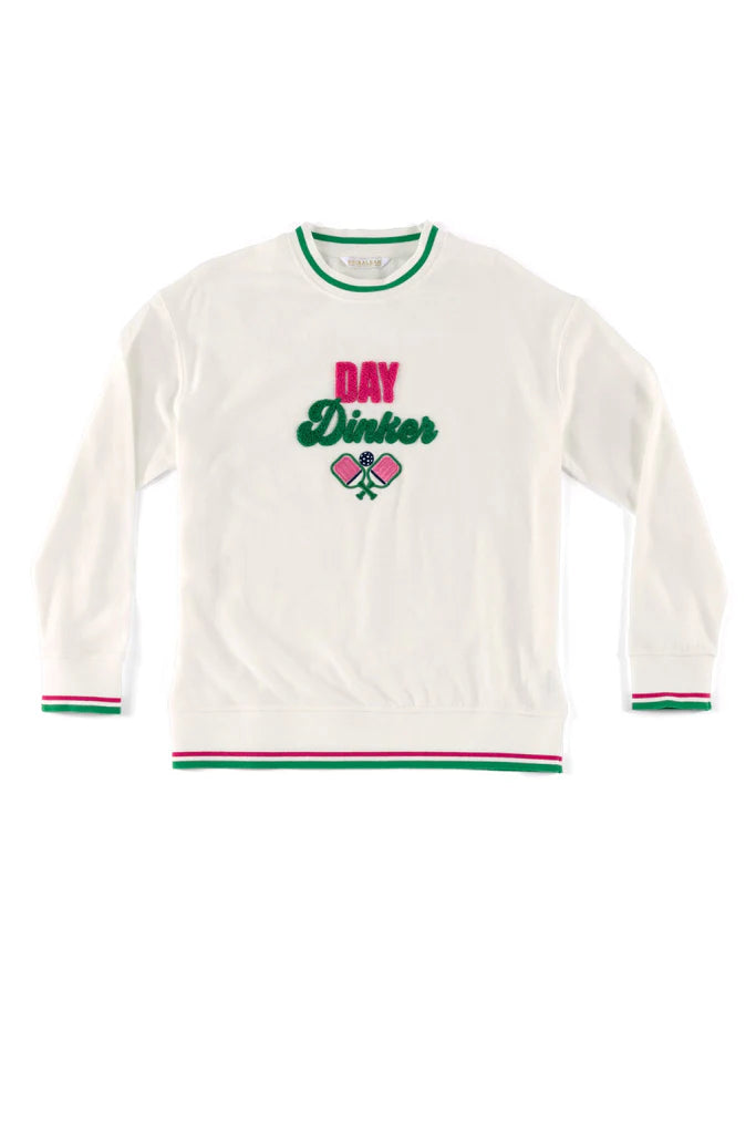 Day Dinker Sweatshirt Ivory - Beau Kisses