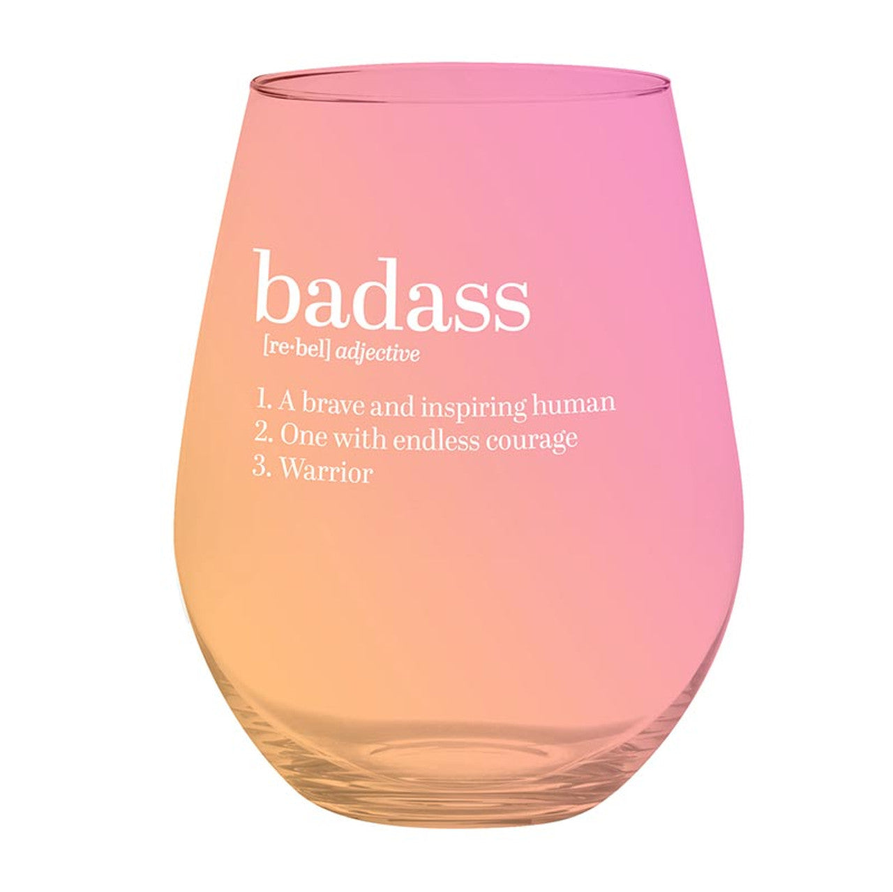 #5 Boxed Gift Set Jumbo Wine Glass Bad Ass