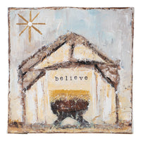 Bright Star Believe Nativity Canvas - Beau Kisses