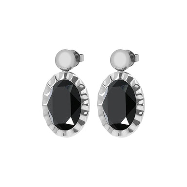 Tivola Unica Big Earrings Silver - Beau Kisses