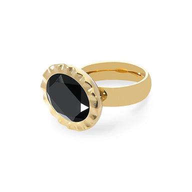 Tivola Unica Big Ring Gold Jet - Beau Kisses