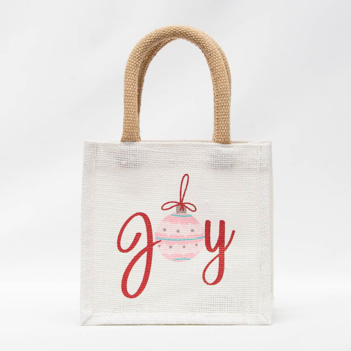 Wonderland Joy Petite Gift Tote White