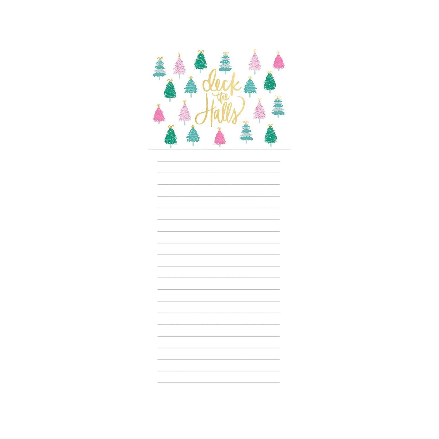 Magnetic Notepad Deck the Halls - Beau Kisses