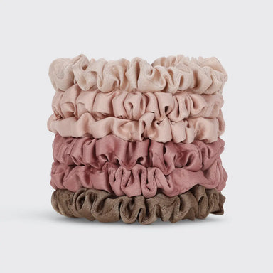 Petite Satin Scrunchies 6pc Terracotta - Beau Kisses