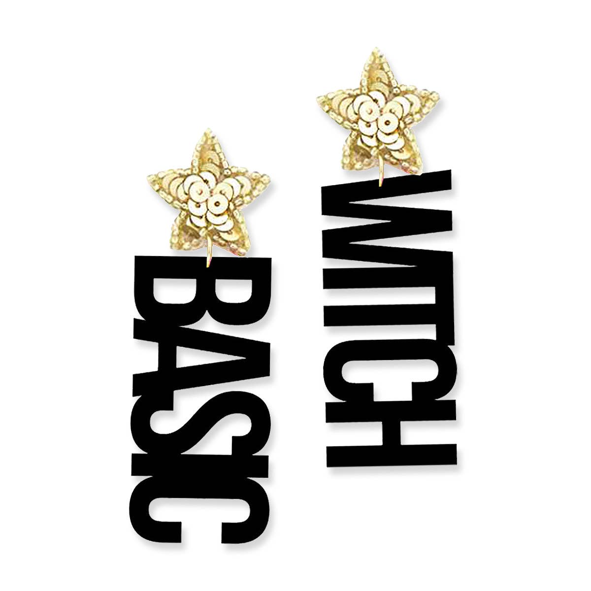 Basic Witch Earrings Black