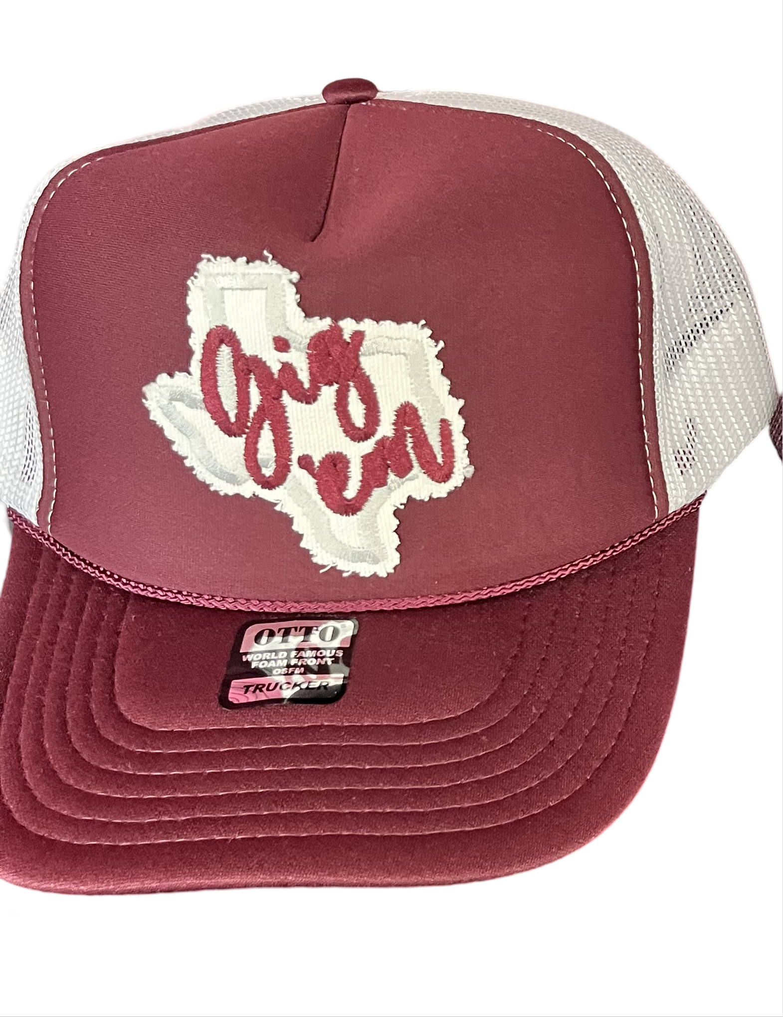 Foam Trucker Hat Texas Patch Gig Em