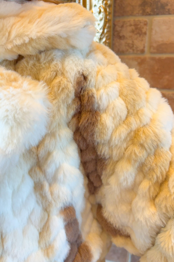 Faux Fur Jacket Off White