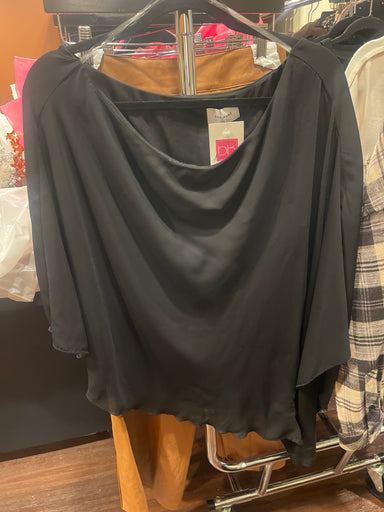 One Shoulder Top With Lining Black - ONLINE ONLY - Beau Kisses