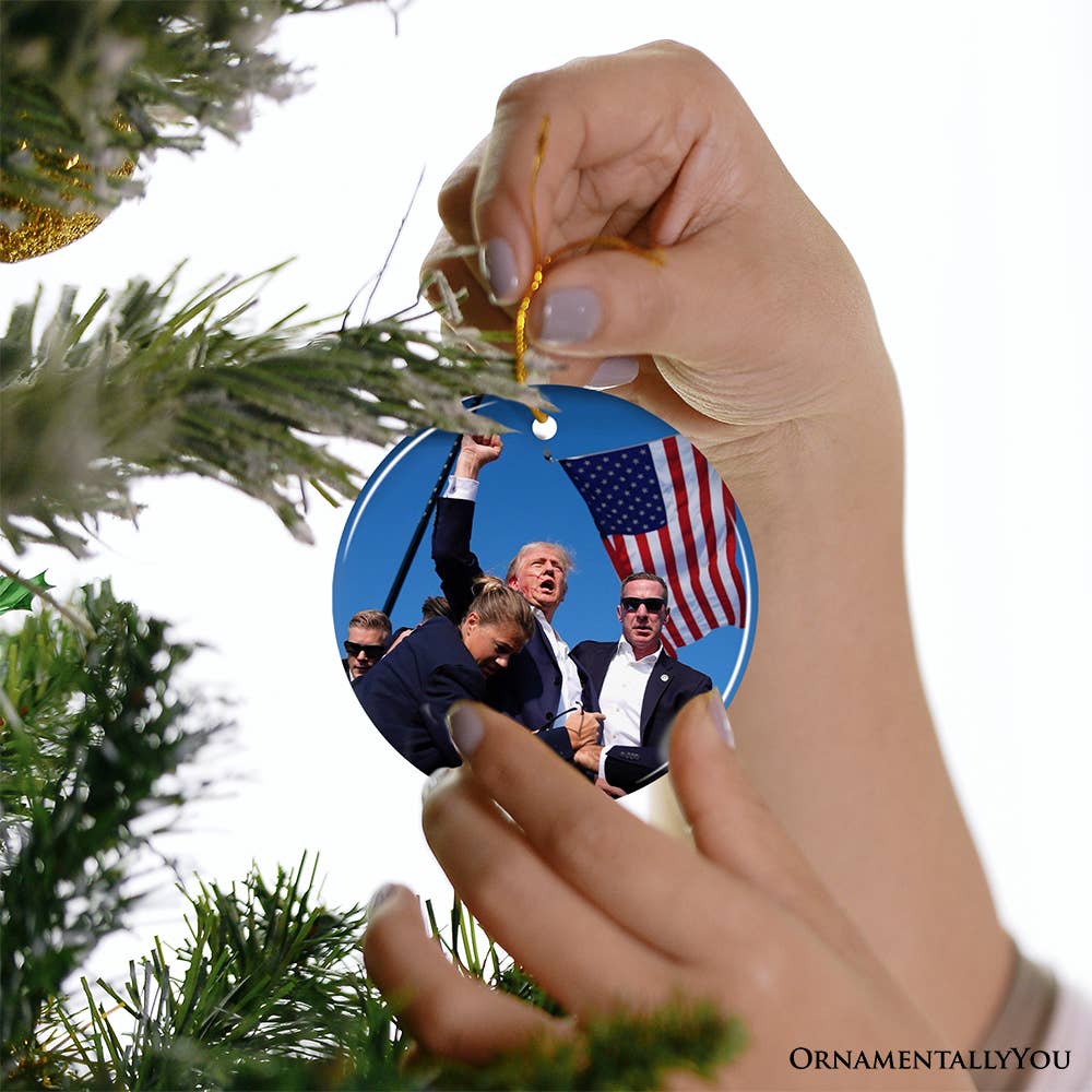 Donald Trump Failed Attempt 2024 Support Ornament