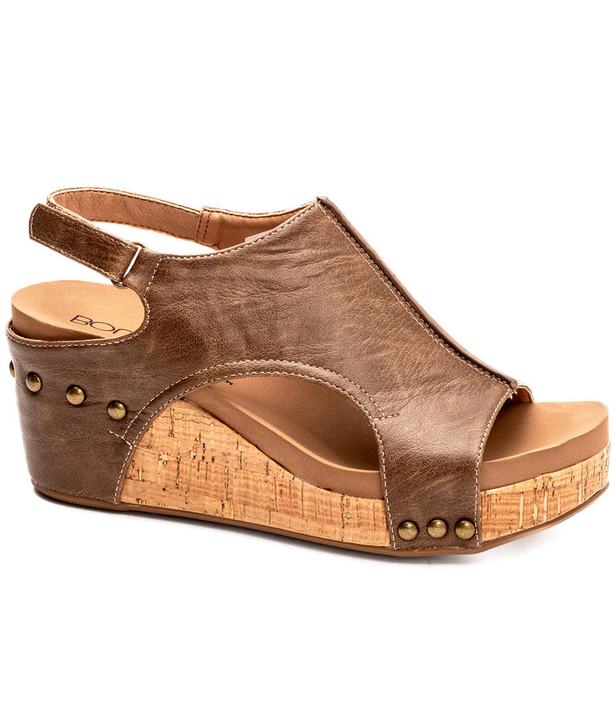 Carley Wedge Tobacco Bronze