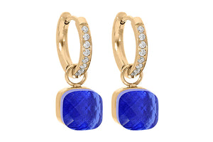 Qudo Firenze Deluxe Earrings In Gold