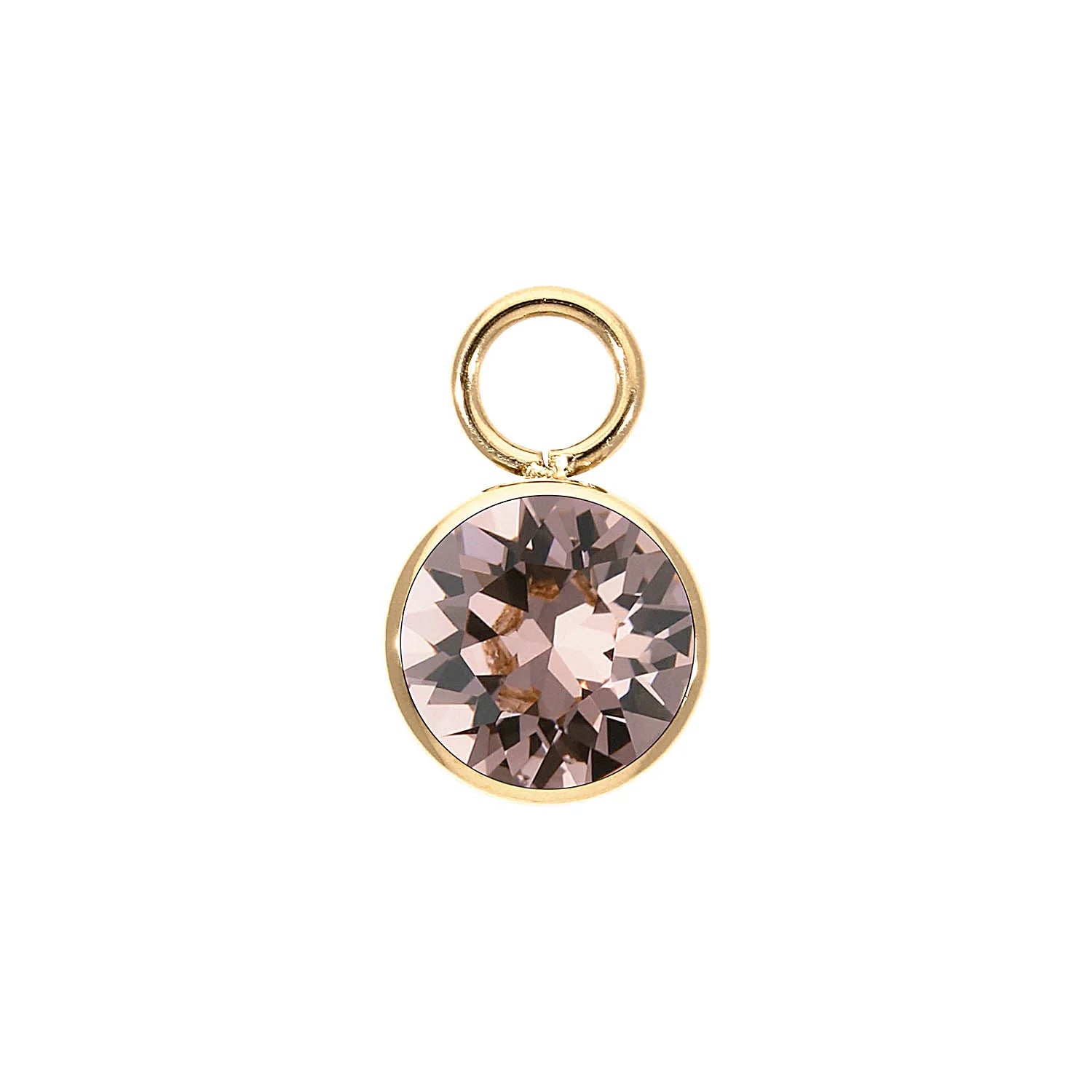 Charm Bottone Gold 10mm Vintage Rose - Beau Kisses