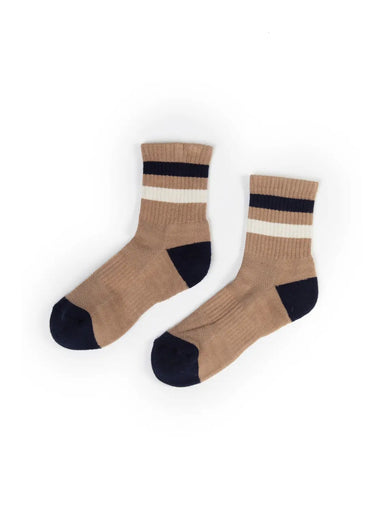 Color Block Stripe Crew Socks - Beau Kisses