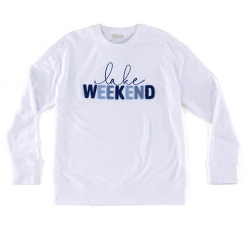 Lake Weekend Sweatshirt White