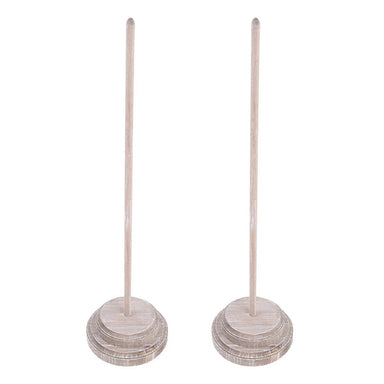Glory Haus Banner Stand Natural Wood