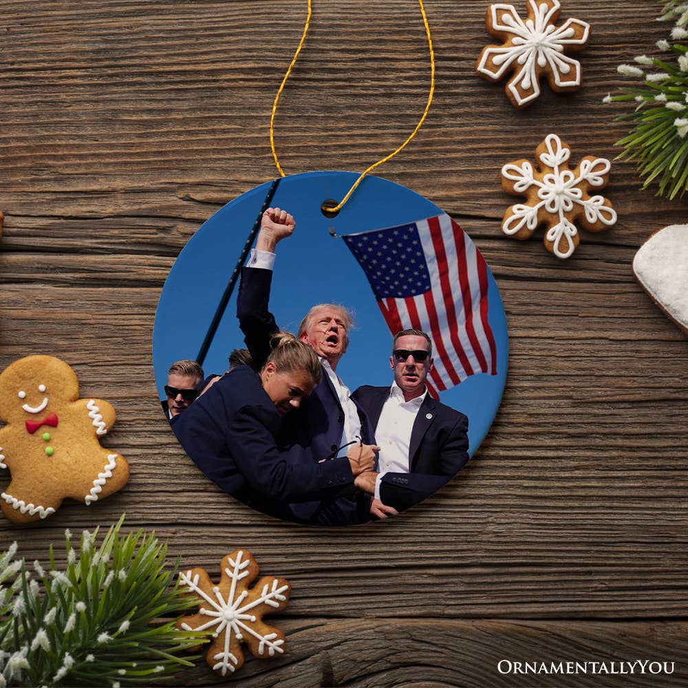 Donald Trump Failed Attempt 2024 Support Ornament