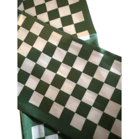 Emerald Check Luxe Scarf Necklace - Beau Kisses