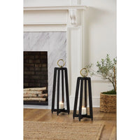 Large Black Tall Lantern - Beau Kisses