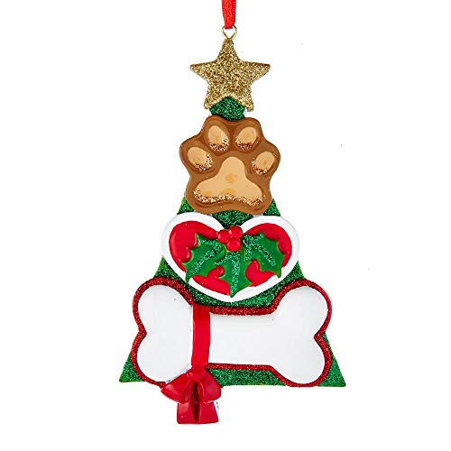 Personalizable Dog Tre Ornament