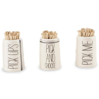 Ceramic Toothpick Holders - Beau Kisses