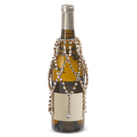 Woven Jeweled Wine Bottle Veil 7" - Beau Kisses