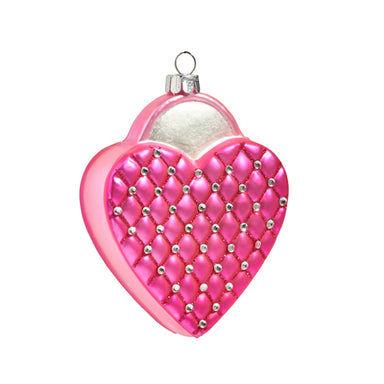 Pink Quilted Purse Ornament 4" - Beau Kisses