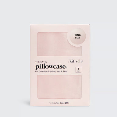 Pillowcase Satin Blush King - Beau Kisses