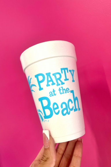 Party At The Beach Foam Cups 10 Pack - Beau Kisses