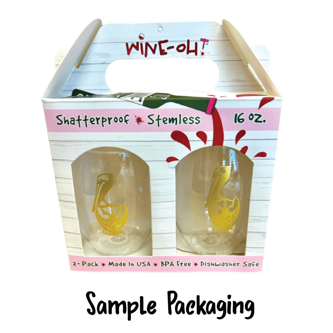 Funny Thanksgiving Tritan Wine Tumbler 4 Pack - Beau Kisses