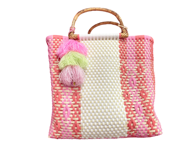 Squeeze De Citron Bamboo Sunrise Peach Citron Tote - Beau Kisses