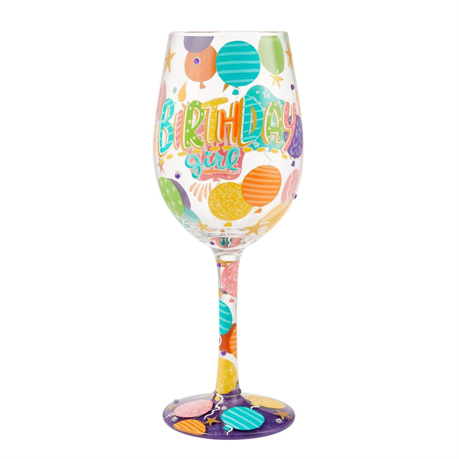 Birthday Girl Stemmed Wineglass