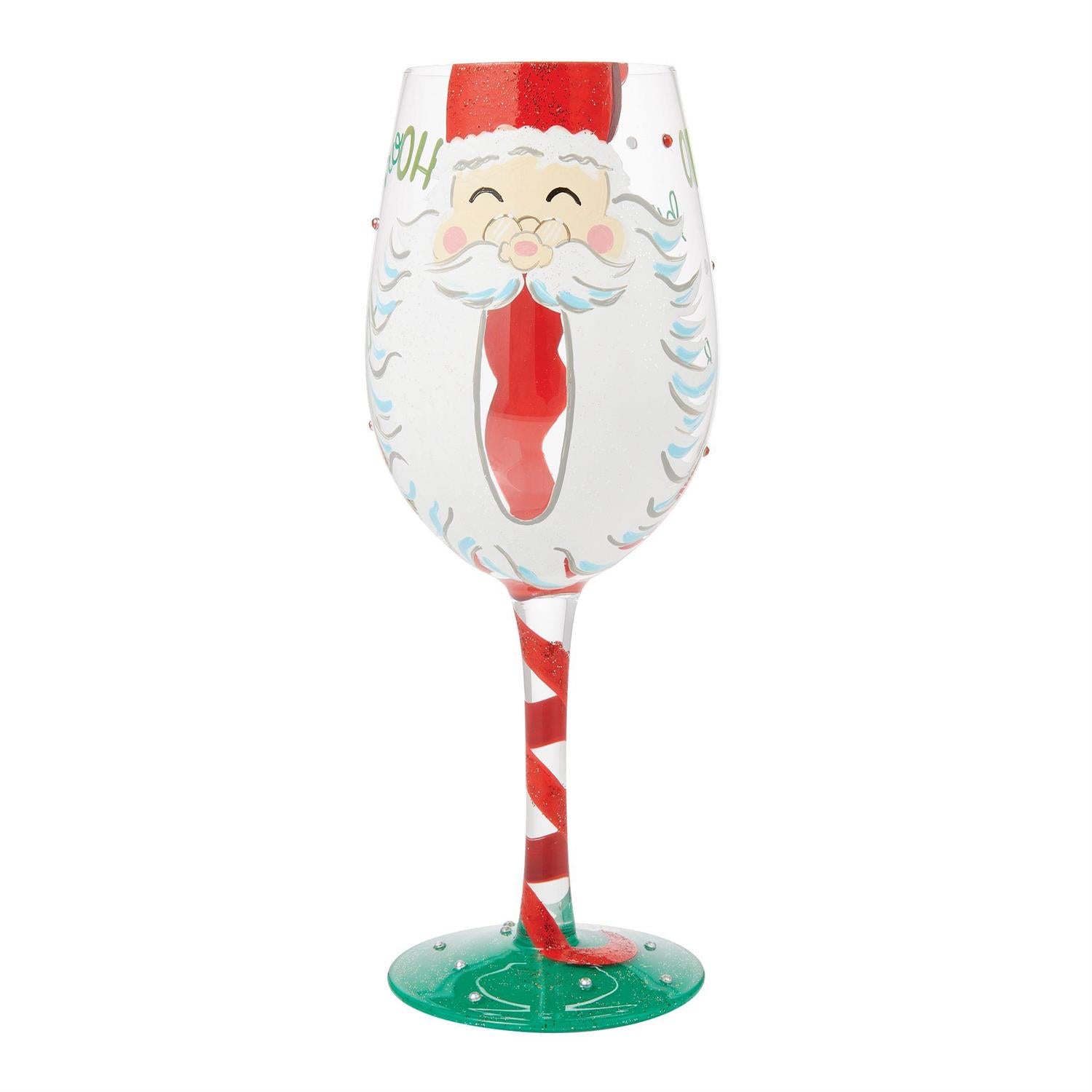 Jolly 'Ol St. Nick Stemmed Wine Glass