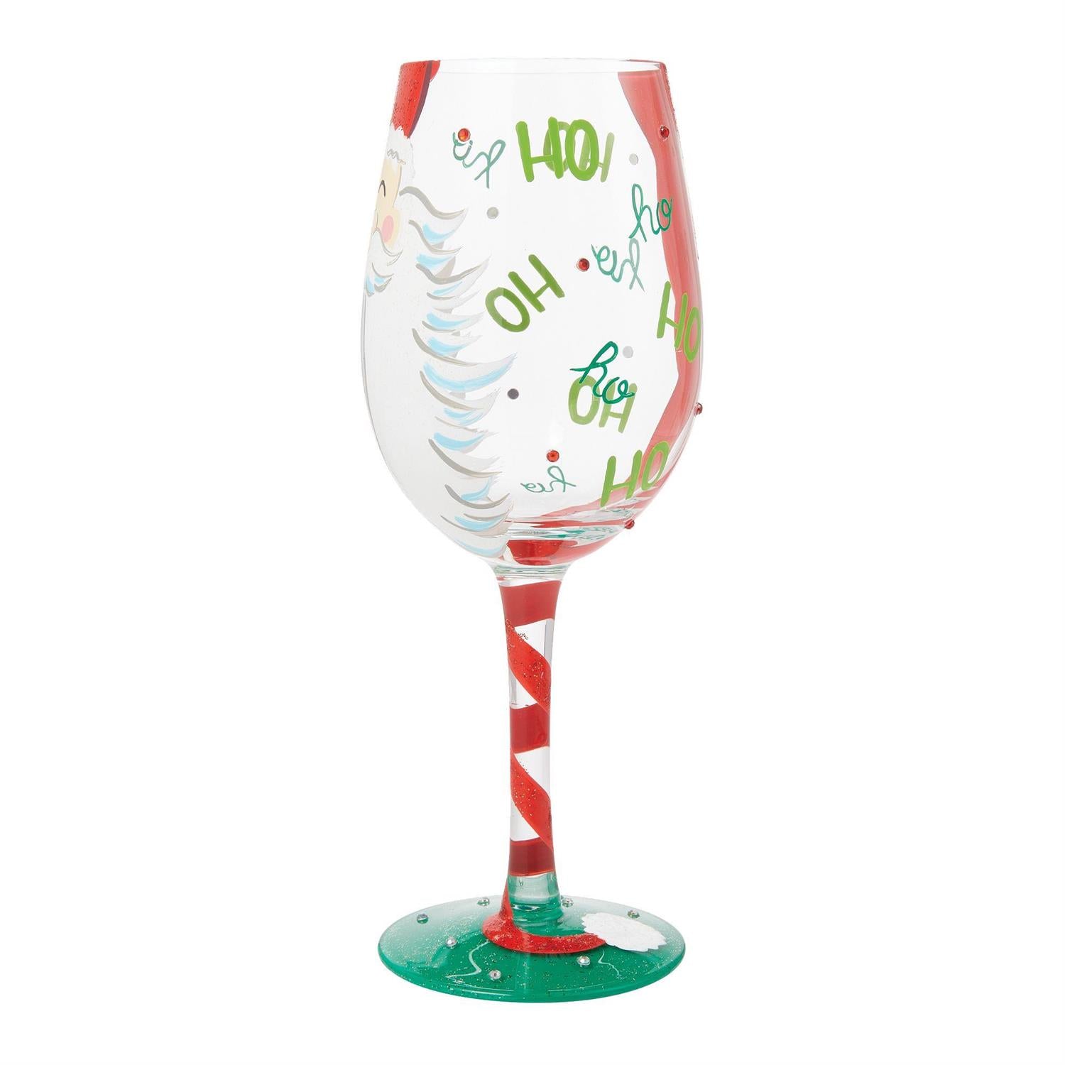 Jolly 'Ol St. Nick Stemmed Wine Glass