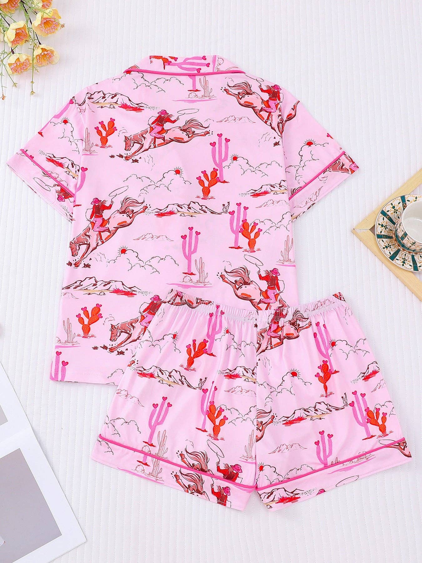 Valentine Inspired Cowgirl Print Pajama Set