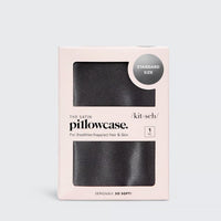 SATIN PILLOWCASE CHARCOAL - Beau Kisses