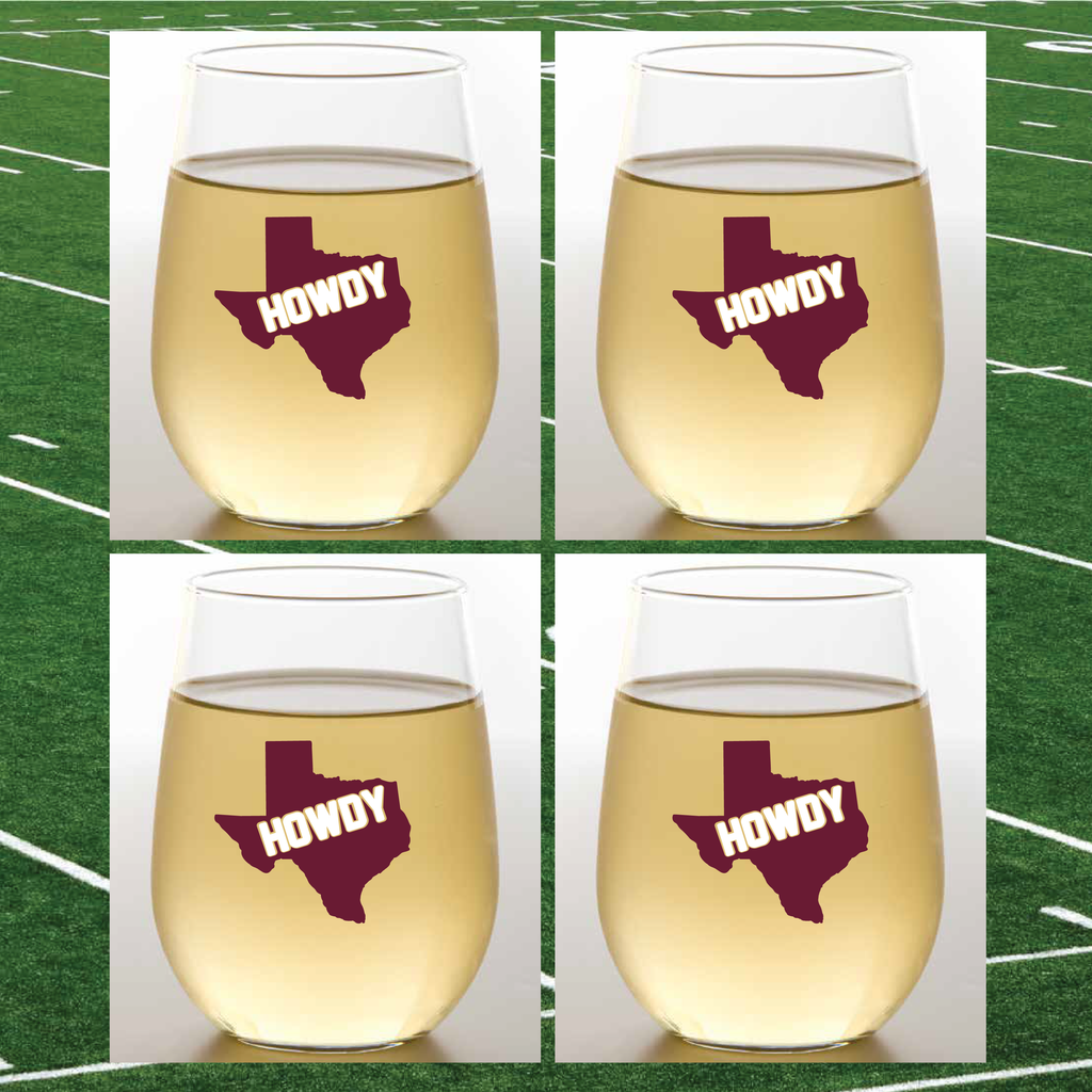 Aggies Tritan Wine Tumblers 4 Pack