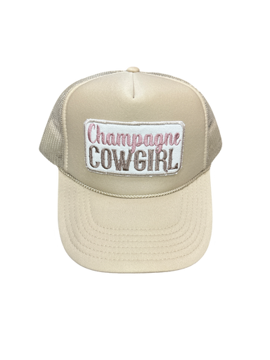 Foam Trucker Hat Champagne Cowgirl - Beau Kisses