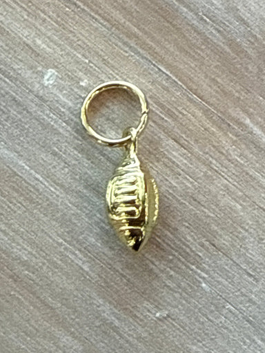 Small 18k Football Charm Gold - Beau Kisses