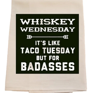 Whiskey Wednesday Tea Towel - Beau Kisses