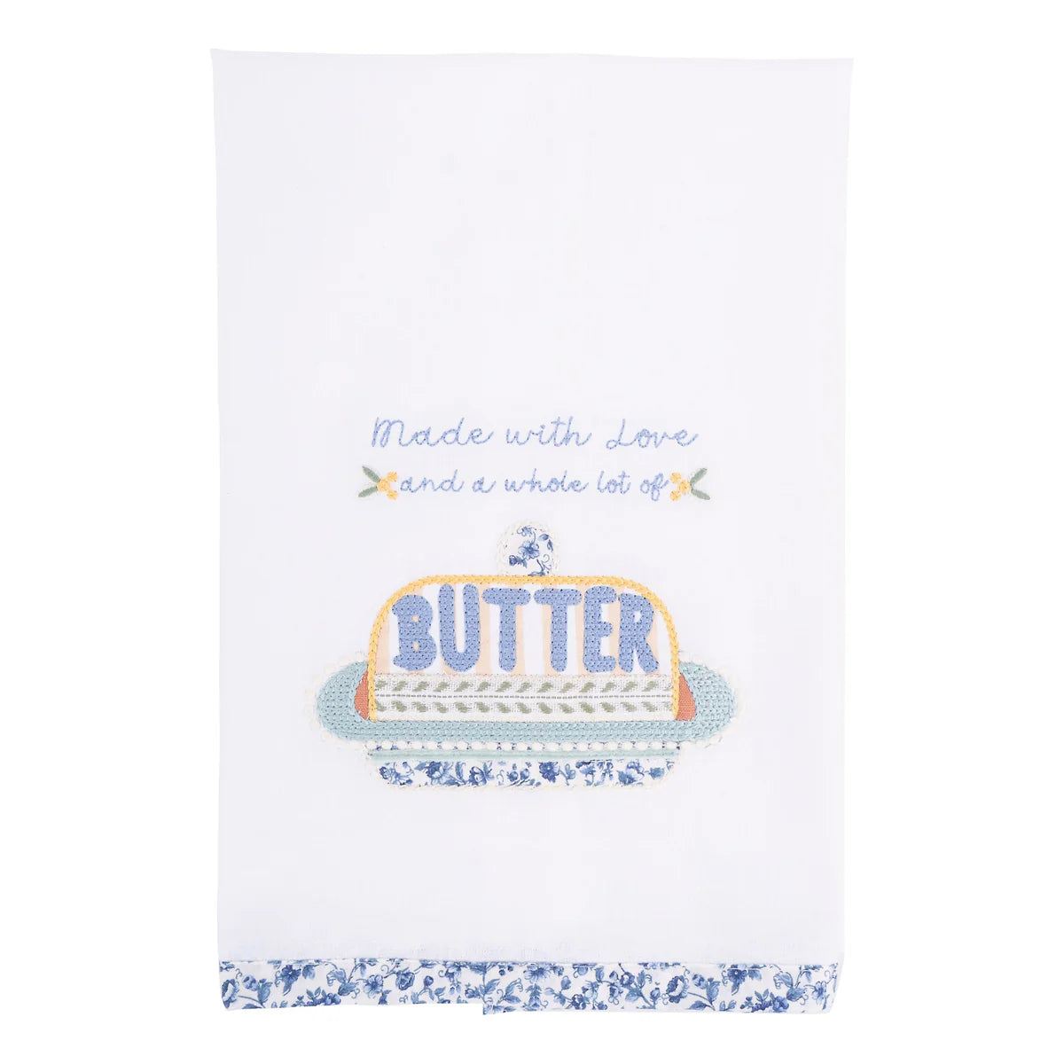 Love and A Whole Lot of Butter Tea Towel