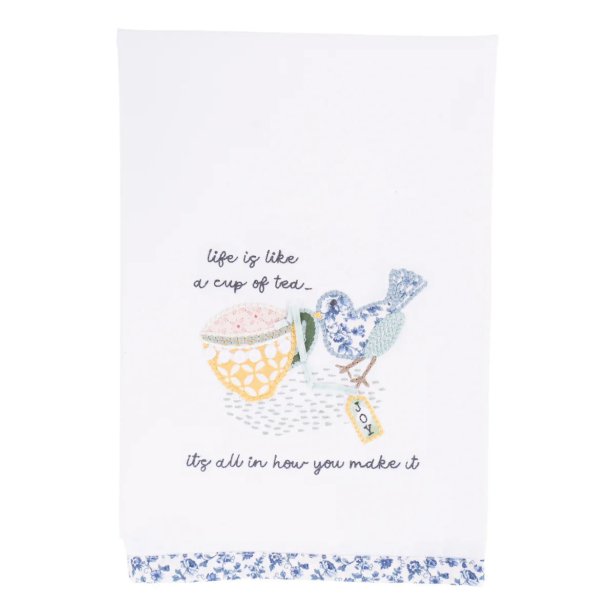 Cup Of Tea Bird Tea Towel