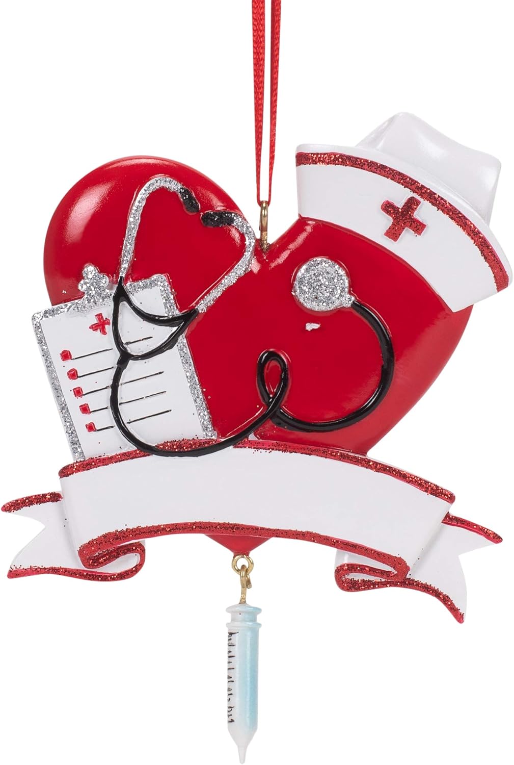 Nurse Heart Ornament - Beau Kisses