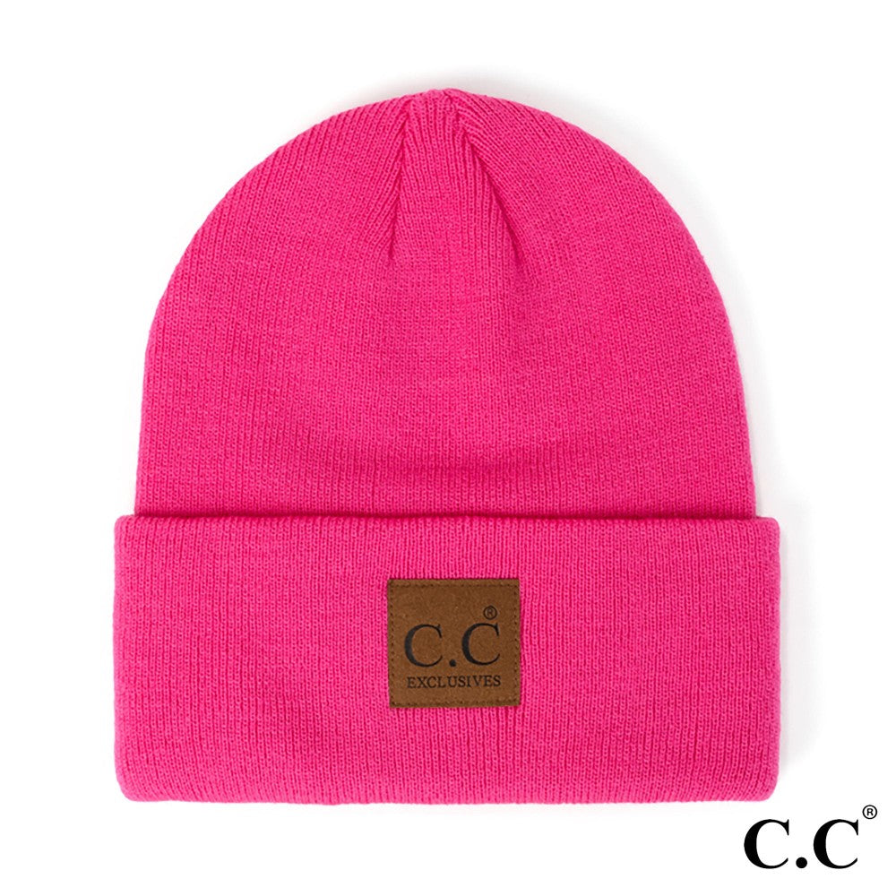 Knit Classic Beanie Fushsia