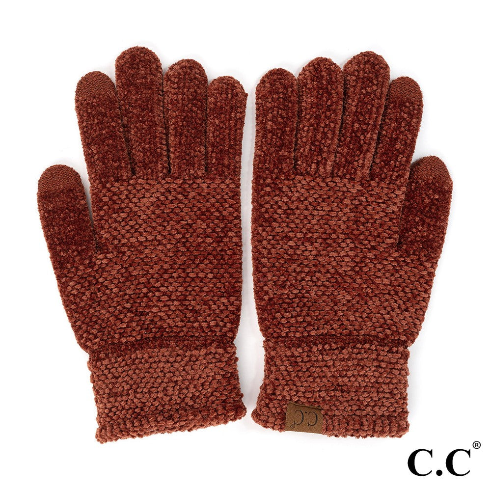 Chenille Knit Smart Touch Gloves